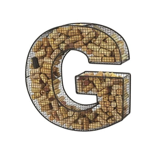 Letter F Cork Container Decorative Holder Oenophilia Wine Cork Letters Collector 16” 049035 for Fathers Day Letter F Cork Container Decorative Holder Oenophilia Wine Cork Letters Collector 16” 049035 for Fathers Day